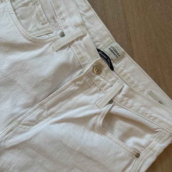 Citizens of Humanity White Daphne High-Rise Stovepipe Jeans - Picture 7 of 11